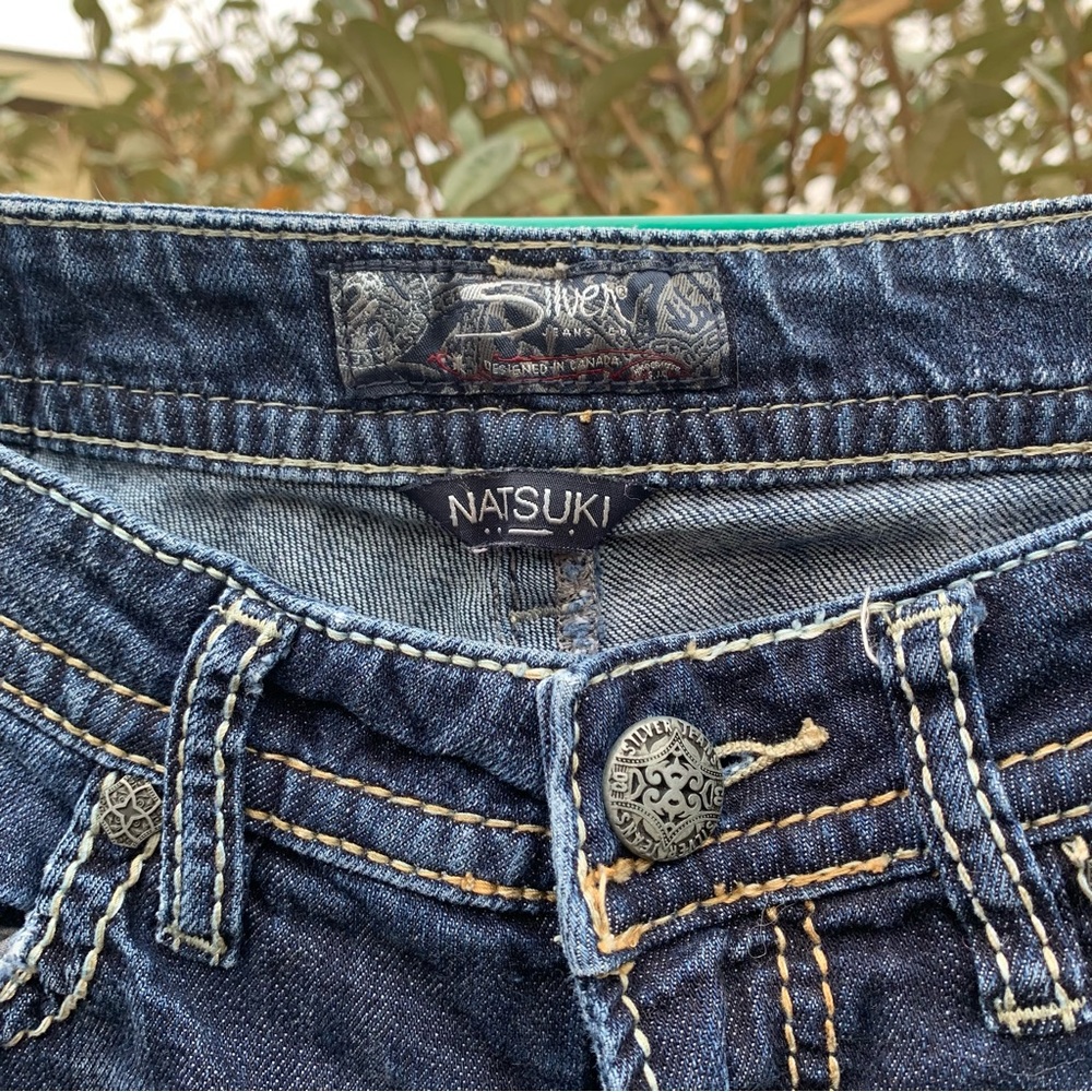 SILVER Natsuki Boot Stretch Jean Darkwash W27/L29 Comfy Denim Jeans RETAIL $85 - Picture 10 of 15